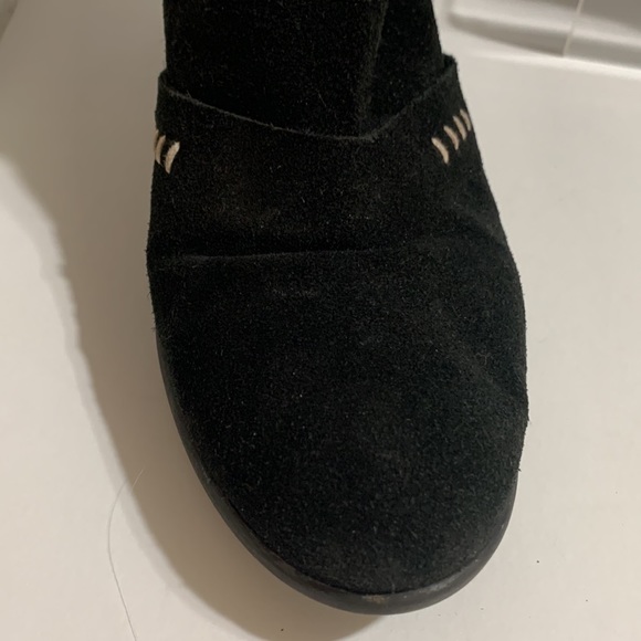 SUNDANCE black ankle boot suede buckle wrapped - Picture 6 of 16
